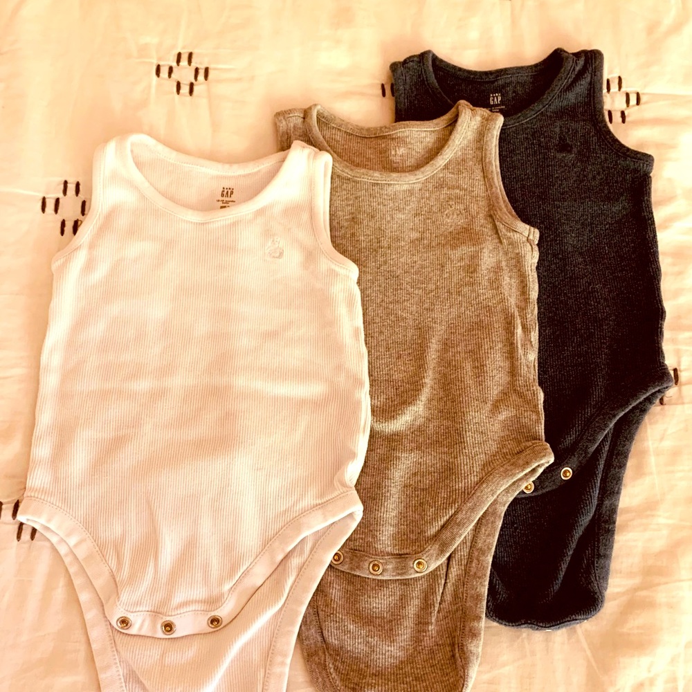 Gap 3 pack singlet bodysuits - 18-24 mo SOLD